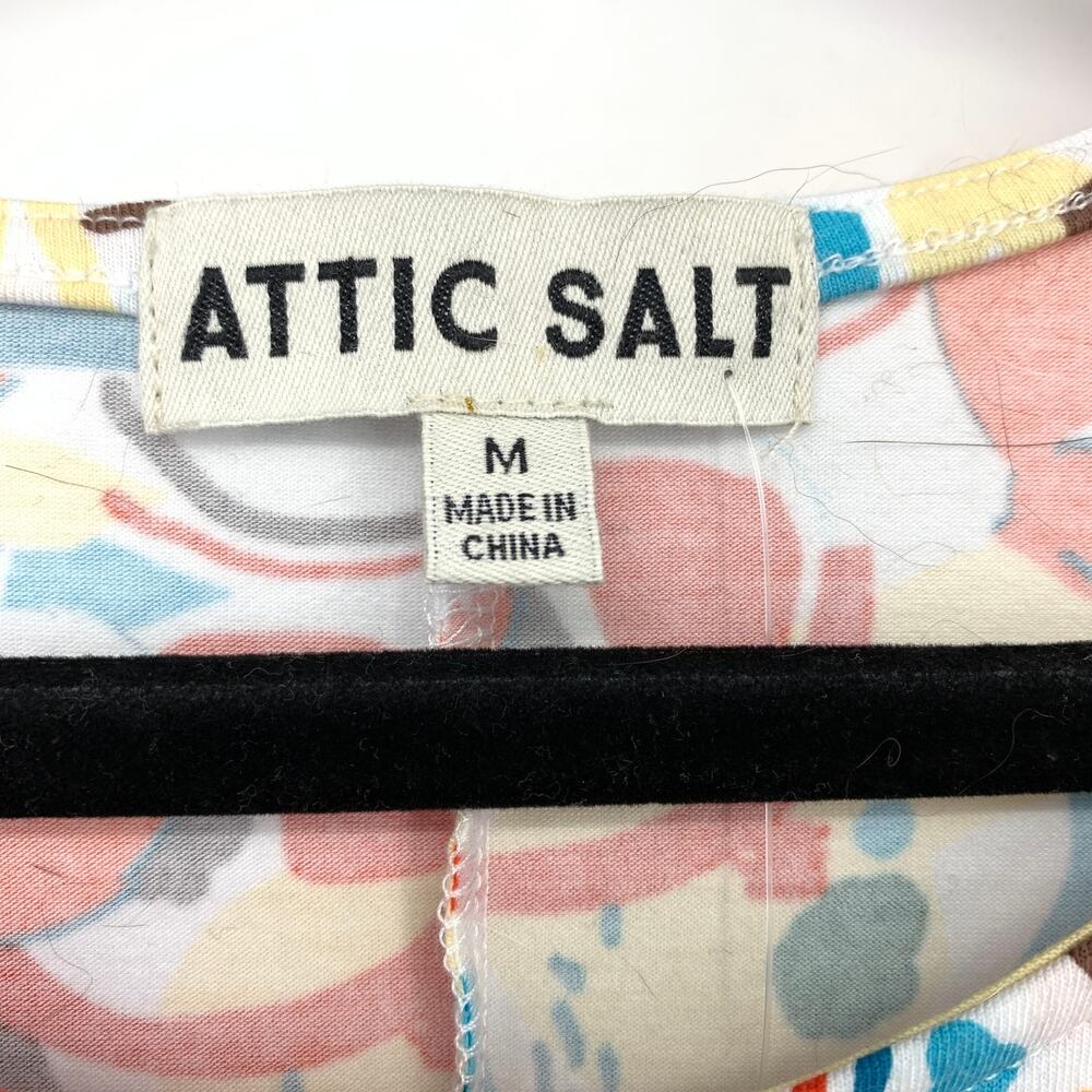 Attic Salt Dolman ASE Fox Sake Tunic T-Shirt Womens Sz Medium All Over Print NEW - Picture 6 of 8